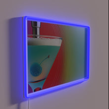 Load image into Gallery viewer, Cherry Martini Bar Sign with Vibrant RGB Neon Accent Lighting