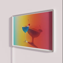 Load image into Gallery viewer, Cherry Martini Bar Sign, Vibrant RGB Neon Cocktail Decor Lighting