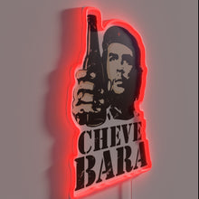 Load image into Gallery viewer, Vibrant Cheve Bara Sign with Adjustable RGB Lighting Options Included.