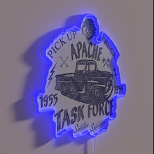Load image into Gallery viewer, Vintage Chevrolet Apache Truck Task Force Series Neon Sign with RGB Lighting
