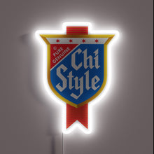 Load image into Gallery viewer, Vibrant, customizable Chi symbol in radiant RGB neon glow