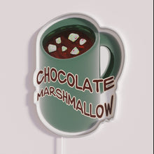 Load image into Gallery viewer, Colorful Neon Sign Featuring Delicious Chocolate Marshmallow Treat Logo Design
