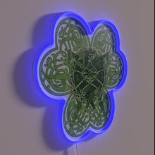 Load image into Gallery viewer, Irish Whiskey Bar Decor: Soft Glow Clover Neon Sign Accent