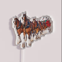 Load image into Gallery viewer, Add vintage style with an iconic Clydesdale eight horse hitch.