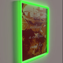 Load image into Gallery viewer, Glowing neon sign for cocktail enthusiasts with colorful LED accents