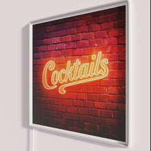 Load image into Gallery viewer, Glowing Bar Decorations with Colorful Cocktail Signs in Full RGB