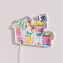 Load image into Gallery viewer, Vibrant Cocktail Bar Sign in Color Changing RGB Neon Lighting