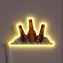 Load image into Gallery viewer, Neon bar decor for beer enthusiasts with vibrant color scheme.