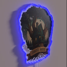 Load image into Gallery viewer, Neon bar sign featuring stylized tree house brewery logo graphics.