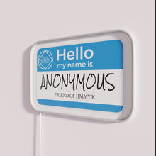 Load image into Gallery viewer, Neon Narcotics Anonymous and Alcoholics Anonymous Support Gift Sign Sobriety