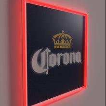 Load image into Gallery viewer, Eye-catching Neon Sign featuring Vibrant RGB Corona Logo Illumination Design