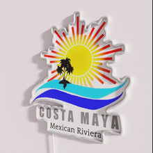 Load image into Gallery viewer, Vibrant LED RGB neon wall decor for tropical Costa Maya