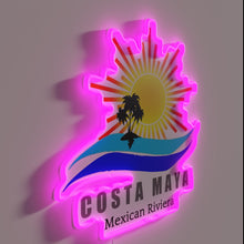 Load image into Gallery viewer, Colorful LED lighting decorates any room with Costa Maya charm.