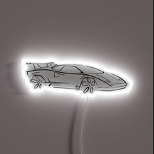 Load image into Gallery viewer, Dramatic Lamborghini Countach LED Neon Sign with Color Changing RGB Lights