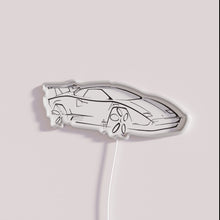 Load image into Gallery viewer, Customizable COUNTACH RGB neon wall sign with modern LED lighting