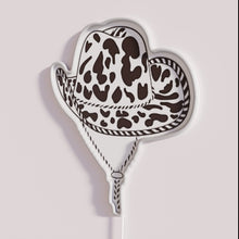 Load image into Gallery viewer, Vibrant RGB cowboy hat neon decor lighted wall art sign