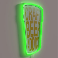 Load image into Gallery viewer, Boldly declaring love for craft beer in vibrant colorful lighting