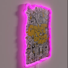 Load image into Gallery viewer, English Craft Beer Bar Sign in Vibrant Neon RGB Lighting