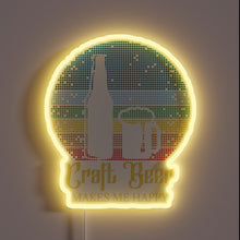 Load image into Gallery viewer, Happiness in a Pint: Craft Beer Makes Me Happy Sign