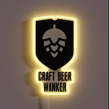 Load image into Gallery viewer, Illuminated Sign in Neon RGB Displaying Beer Enthusiast Humor