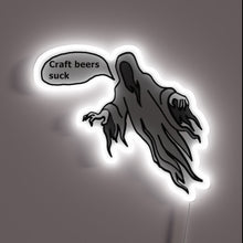 Load image into Gallery viewer, Discouraging Craft Beer Enthusiasts with Ghostly Neon Light Installation