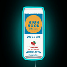 Load image into Gallery viewer, Cranberry High Noon RGB neon sign lightblue