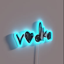 Load image into Gallery viewer, Vibrant RGB Neon Sign for vodka enthusiasts and spirits aficionados everywhere.