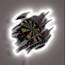 Load image into Gallery viewer, Eye-catching RGB Neon Sign for Dart Enthusiasts and Gamers Alike