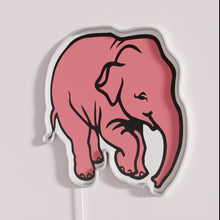 Load image into Gallery viewer, Vintage inspired colorful Delirium Elephant Neon Sign Art Decoration Accents