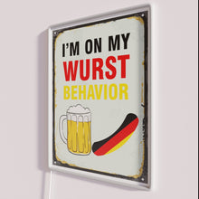 Load image into Gallery viewer, Authentic German-themed Oktoberfest color-changing RGB LED neon bar decorations interior.