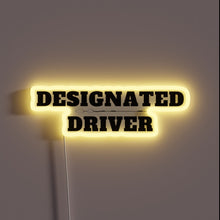 Load image into Gallery viewer, Ride safe with this designated driver reminder neon display lamp.