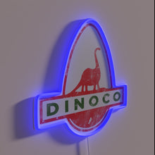 Load image into Gallery viewer, Vibrant Dinoco logo neon sign for car enthusiasts and gamers alike