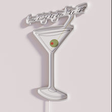 Load image into Gallery viewer, Vibrant Dirty Martini RGB Neon Bar Sign with Modern Nightclub Lighting