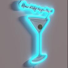 Load image into Gallery viewer, Shine bright with this vibrant Dirty Martini RGB neon wall art.