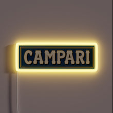 Load image into Gallery viewer, Vintage inspired retro neon sign advertising DO YOU KNOW CAMPARI cocktail brand.
