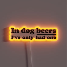 Load image into Gallery viewer, Paw-some Pub Decor - Customizable Dog Beers Neon Sign