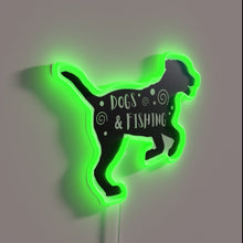 Load image into Gallery viewer, Dogs love fishing, a nostalgic pet owner's dream catch displayed