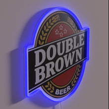 Load image into Gallery viewer, Eye-catching double brown color scheme RGB neon wall decoration lighting