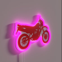 Load image into Gallery viewer, DR650 Motorcycle Profile in Vibrant Red LED Neon Light Sign
