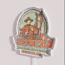 Load image into Gallery viewer, Drewrys 1936 vintage style RGB color neon bar sign