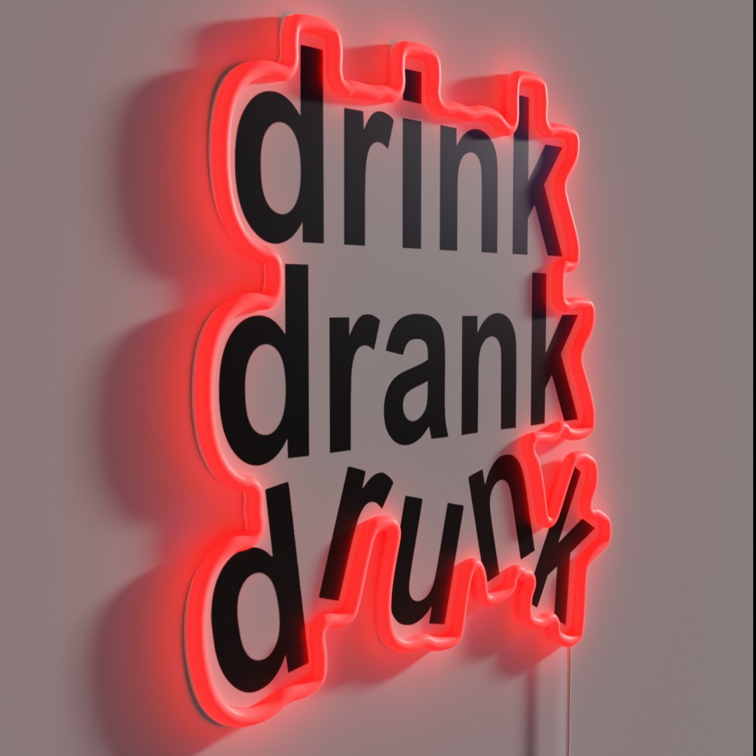 Drink, Drank, Drunk Bright ネオン トラッカー メッシュ スナップバック 帽子 6色, ネオンピンク, 並行輸入品 Drink Drank Drunk the game