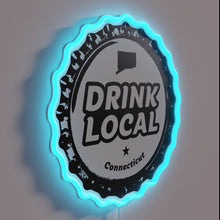 Load image into Gallery viewer, Shine on with vibrant color of local CT craft beer caps.