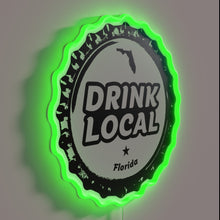 Load image into Gallery viewer, RGB neon sign celebrates local Florida craft beer culture enthusiasm.