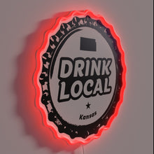 Load image into Gallery viewer, Neon Sign featuring vibrant colors and local Kansas beer culture.