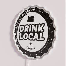 Load image into Gallery viewer, RGB Neon Sign Art Celebrating Oregon Craft Beer Culture Tradition