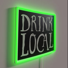 Load image into Gallery viewer, Supporting local craft breweries in Wyoming with vibrant state outline signage