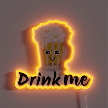 Load image into Gallery viewer, Neon bar decor sign featuring colorful RGB beverage theme