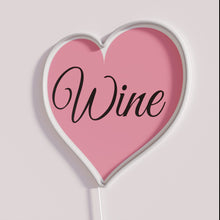 Load image into Gallery viewer, Vintage love quote neon wall decor for wine enthusiasts home