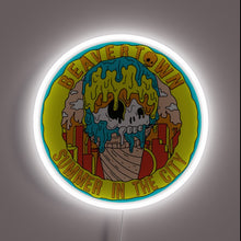 Load image into Gallery viewer, Vibrant LED bar sign with programmable colors, customizable drinks menu.