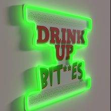 Load image into Gallery viewer, Neon bar decoration with vibrant RGB LED lit signage.